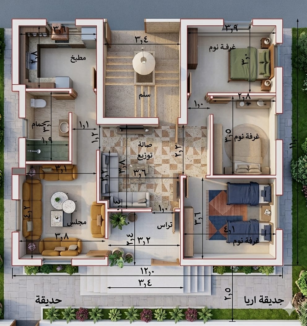 Residential Architectural Planning & Top View
