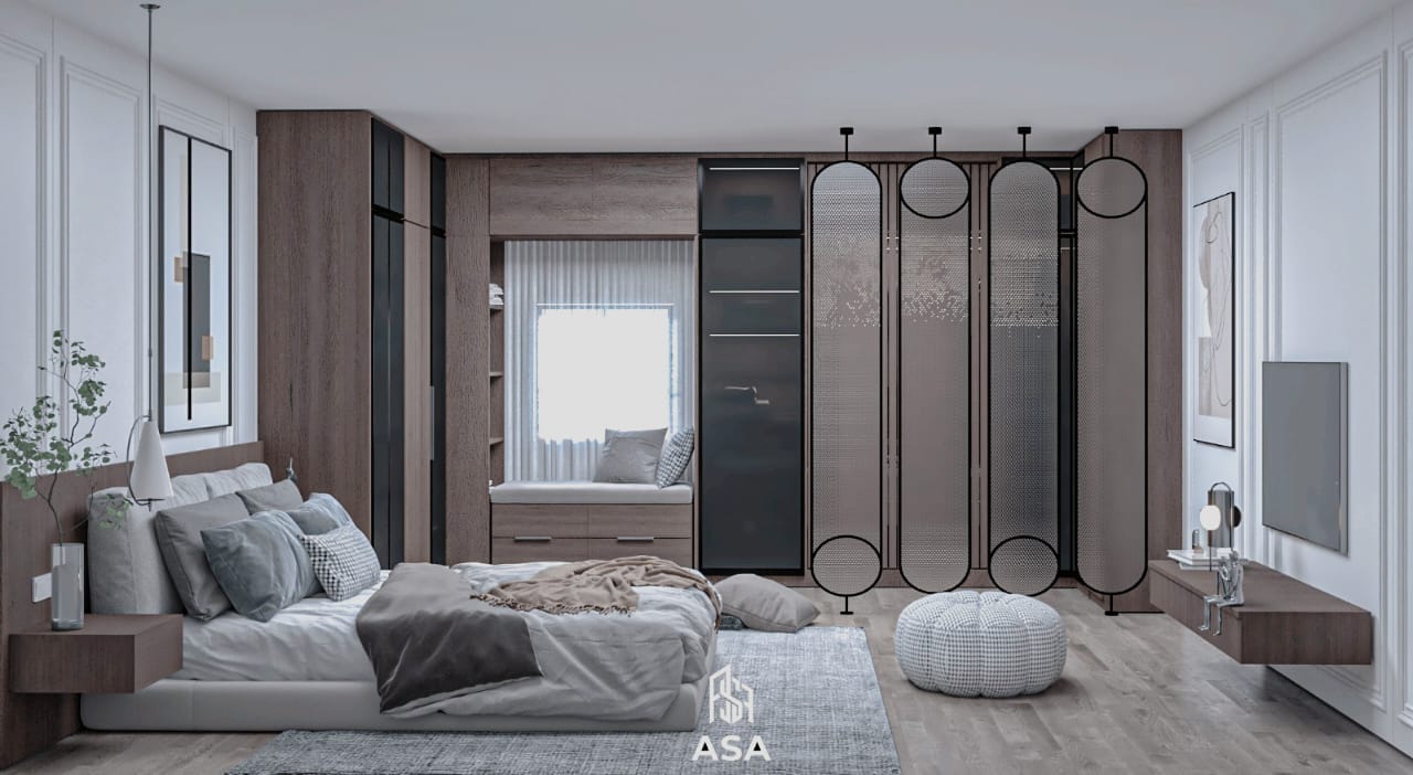 Master Suite & Custom Glass Dressing Room